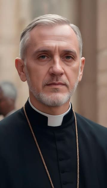 Foto temática: sacerdote anciano en retiro, con sotana y rosario, reflexionando