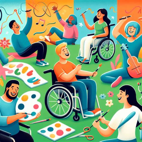 Imagen ilustrativa de actividades recreativas adaptadas para personas con discapacidad