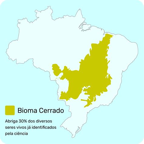 Mapa de la deforestación en el bioma del Cerrado en Brasil