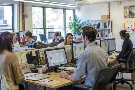 Foto de personas mayores trabajando en un ambiente de oficina moderno y flexible