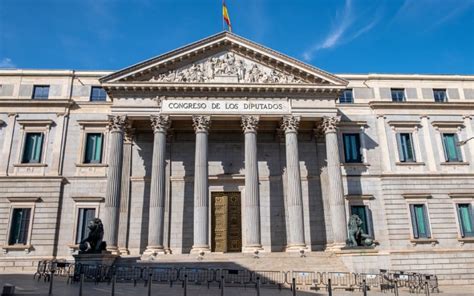 Foto de la fachada del Congreso argentino durante un día de votación o protesta, con alusión al criptogate