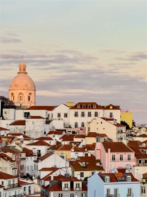 fotografía de Lisboa al atardecer