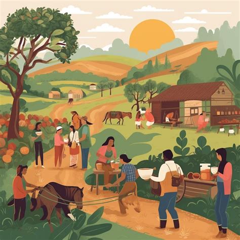 Imagen de una comunidad rural beneficiada por programas de desarrollo territorial