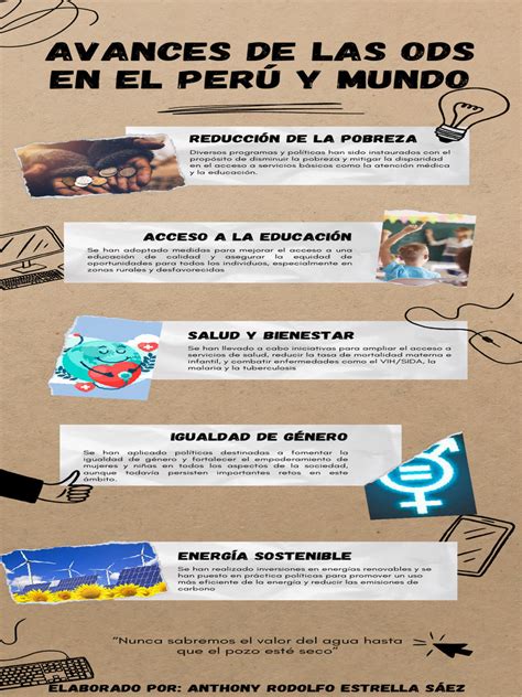 Gráfico o infografía sobre los avances y desafíos de los ODS relacionados con la infancia
