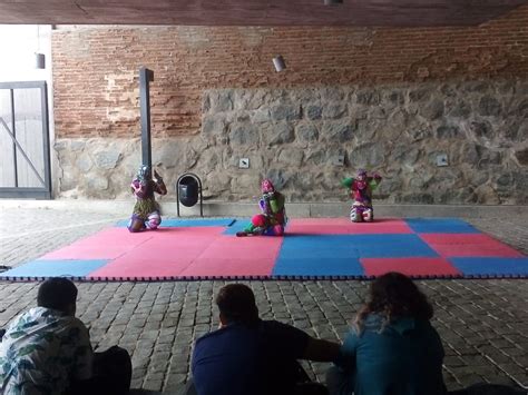 Jóvenes de residencias del Sename interactuando con una exposición de arte visual o disfrutando de una obra circense en el Parque Cultural de Valparaíso.