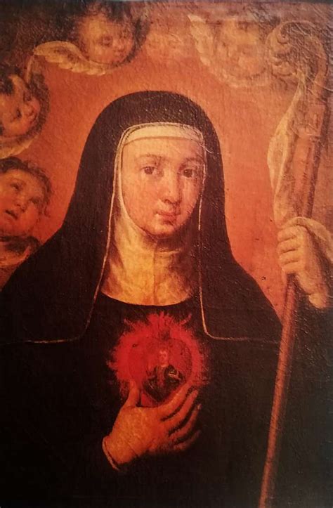 Iconografía de Santa Gertrudis la Magna en un hábito monástico
