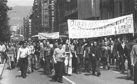 Fotografía histórica de trabajadores en huelga o manifestación