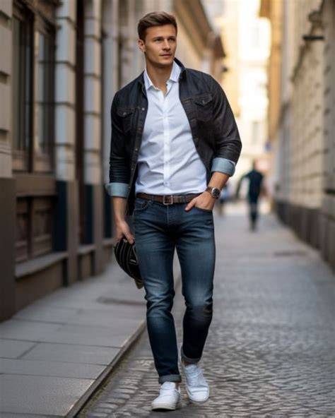 Imagen de look con granny shoes negros y denim