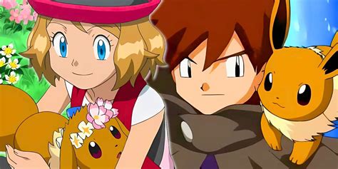 Serena y su Eevee en una batalla múltiple