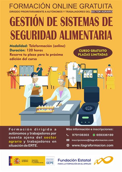Interfaz de una aplicación de gestión de seguridad alimentaria