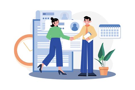 Ilustración de un proceso de contratación inclusivo en una empresa.