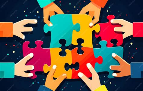 Imagen de un rompecabezas con piezas dispersas y otras unidas.