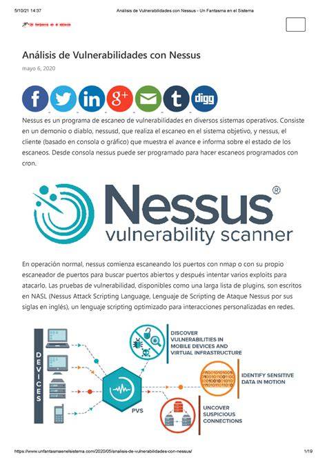 Diagrama de flujo de detección y mitigación de vulnerabilidades en Nexus y Nessus
