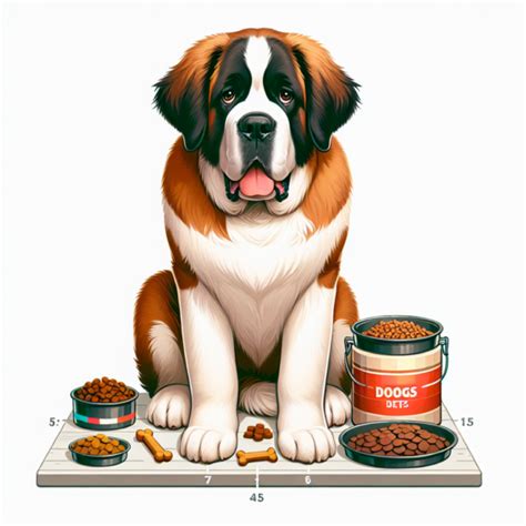 tazón de comida para perro San Bernardo