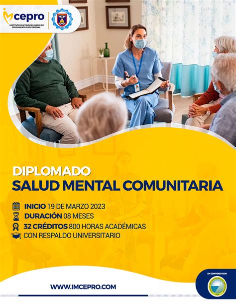 Esquema de los módulos y objetivos del Diplomado en Salud Mental en el Contexto Educativo.