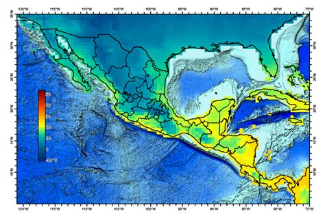 Gráfico de proyección de escenarios climáticos