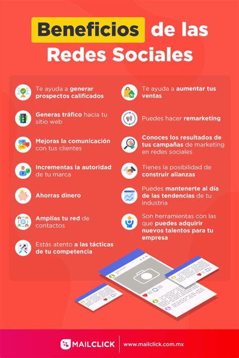 Infografía sobre los beneficios de las redes sociales para la sociedad