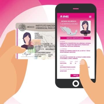 Iconos representando credencial digital y credencial física