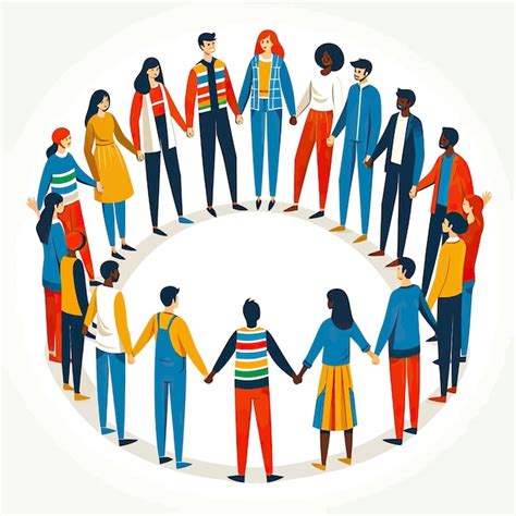 Personas tomadas de las manos en un círculo, simbolizando conexión y apoyo mutuo