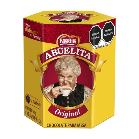 Foto de la tablilla de Chocolate Abuelita con el diseño clásico