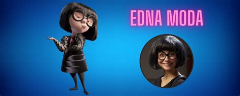 Ilustración detallada de Edna Moda de Los Increíbles