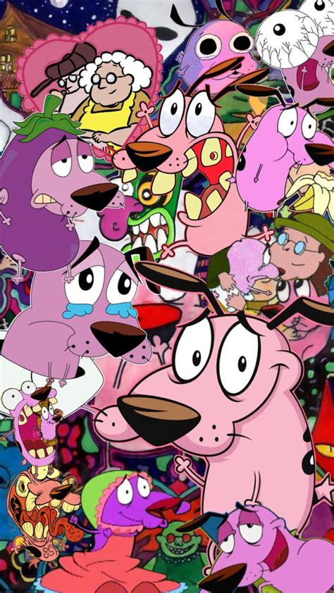 Diseño de personajes de Coraje, el perro cobarde