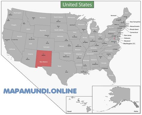 Mapa de Nuevo México con ubicación de Lea County