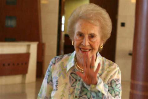 Mimi Reinhardt, mecanógrafa de la lista de Schindler, en su vejez en Israel