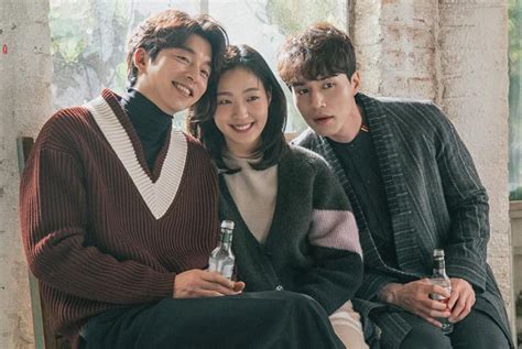 Foto grupal de los personajes principales: Kim Shin, Eun Tak, Grim Reaper, Sunny y Duk Hwa