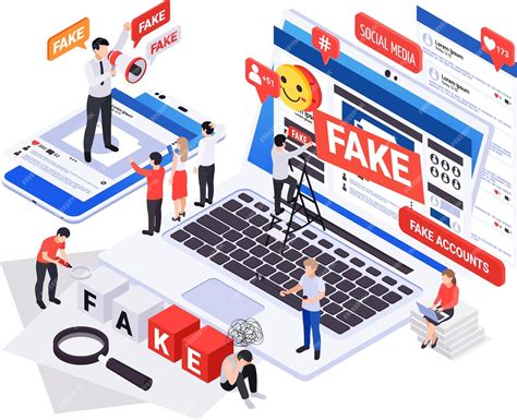 Ilustración de noticias falsas o desinformación circulando en redes sociales