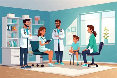 Ilustración que representa un niño recibiendo medicación, con énfasis en la cautela médica