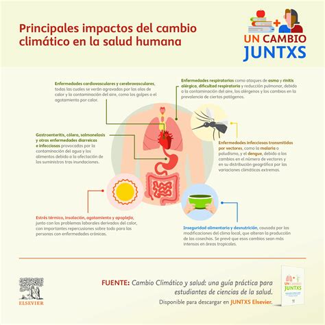 Infografía: Impacto del cambio climático en la salud humana y los recursos básicos