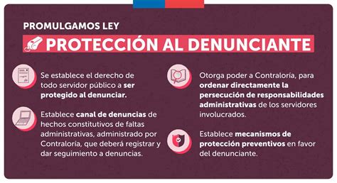 Esquema de las vías de denuncia y protección en Chile