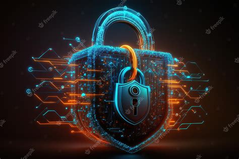 Ilustración: Candado digital o icono de seguridad para representar privacidad en línea