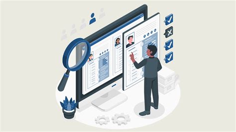 Ilustración esquemática de los pasos de registro en una plataforma online