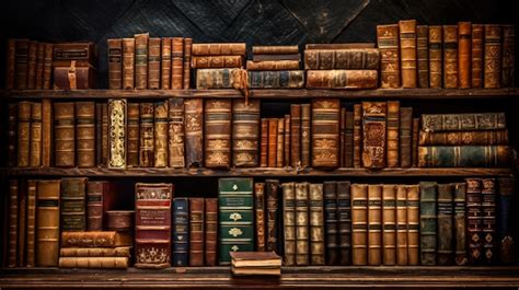 Fotografía de libros de detectives clásicos en una estantería antigua