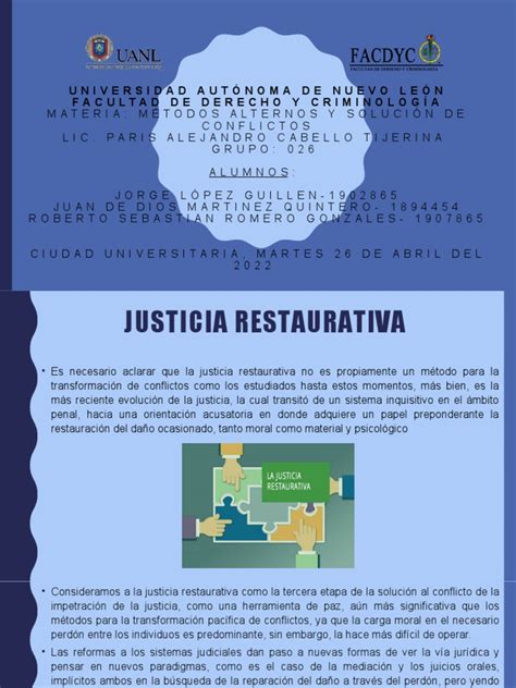 esquema de justicia restaurativa