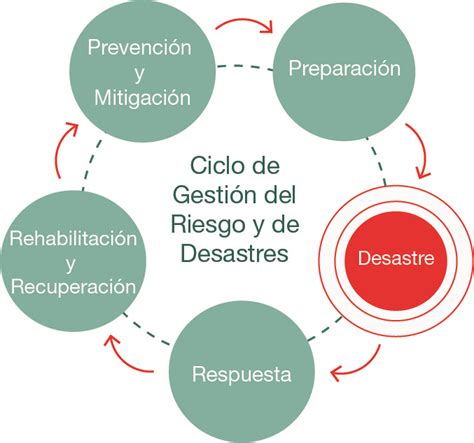 Infografía: Ciclo de reducción de riesgo de desastres
