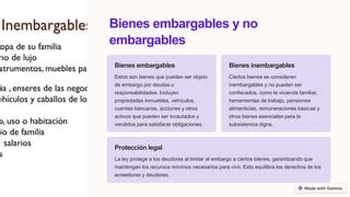 Tabla resumen sobre qué beneficios son embargables y bajo qué condiciones.