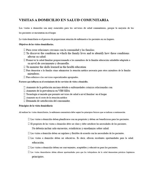 Infografía mostrando los beneficios de las visitas domiciliarias para pacientes y familias