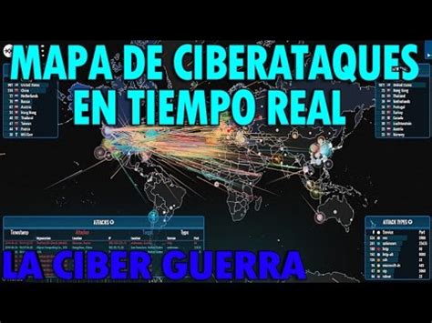 Mapa de ciberataques en tiempo real por región