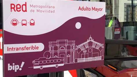 infografía detallando los pasos y lugares para obtener la Tarjeta bip! Adulto Mayor Intermodal