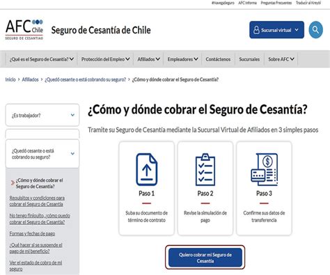 Esquema de funcionamiento del seguro de cesantía