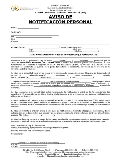 Esquema de notificación por citatorio en ausencia del visitado
