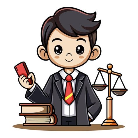 Ilustración de un niño o adolescente con un abogado, representando la justicia y defensa de derechos
