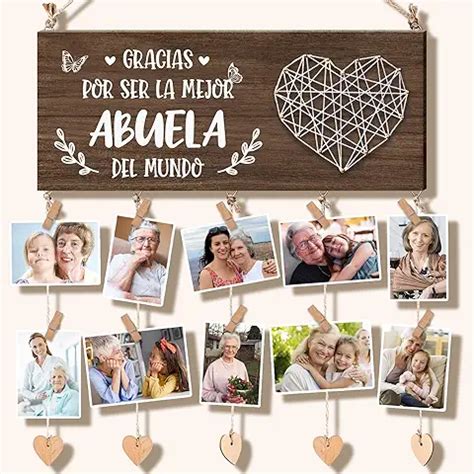 Collage de varios regalos sugeridos para abuelas