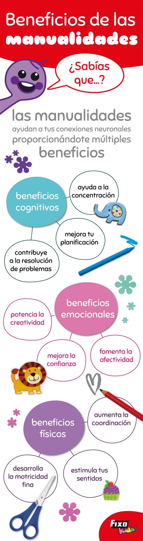 Infografía: Beneficios de las manualidades para el bienestar integral