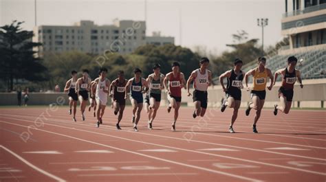 Foto de atletas con números adhesivos en una carrera de fondo