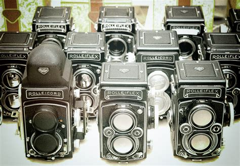 Fotografía antigua de una Rolleiflex, la cámara favorita de Vivian Maier