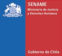 Sename logo y representantes institucionales